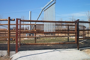 TEXAN FIELD GATE 2,5M. CREOSOTED