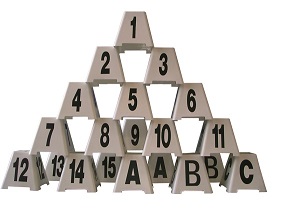NUMBERS AND LETTERS (20 PYRAMIDS) 