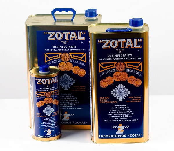 Zotal desinfectante 1/4 ,1/2 y 1 litro
